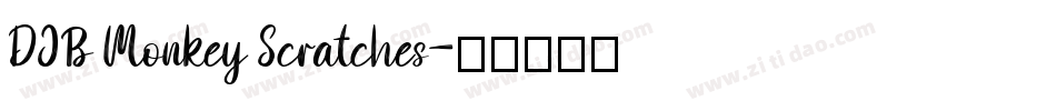 DJB Monkey Scratches字体转换